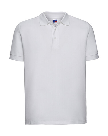 Russell Europe Men`s Ultimate Cotton Polo, White, L bedrucken, Art.-Nr. 577000005