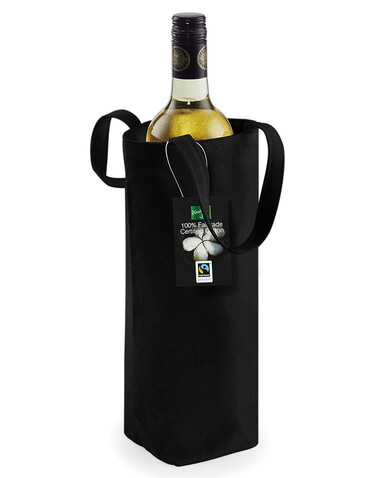 Westford Mill Fairtrade Cotton Bottle Bag, Bottle Green, One Size bedrucken, Art.-Nr. 621285400