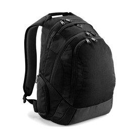 Quadra Vessel™ Laptop Backpack, Black, One Size bedrucken, Art.-Nr. 621301010