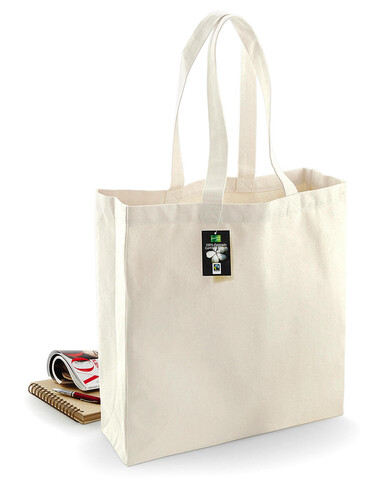 Westford Mill Fairtrade Cotton Classic Shopper, French Navy, One Size bedrucken, Art.-Nr. 623282010