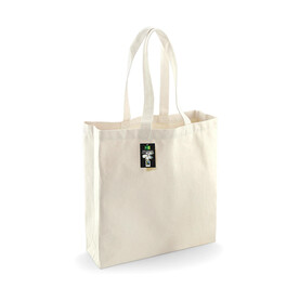 Westford Mill Fairtrade Cotton Classic Shopper, Natural, One Size bedrucken, Art.-Nr. 623280080