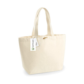Westford Mill EarthAware™ Organic Marina Tote, Natural, One Size bedrucken, Art.-Nr. 626280080