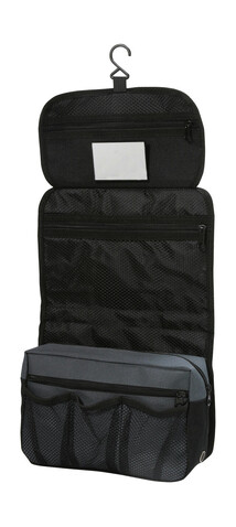 Shugon Bristol Toiletry Bag, Dark Grey/Black, One Size bedrucken, Art.-Nr. 633381420