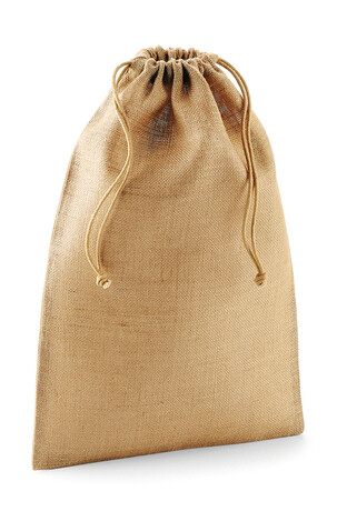 Westford Mill Jute Stuff Bag, Natural, L bedrucken, Art.-Nr. 634280085