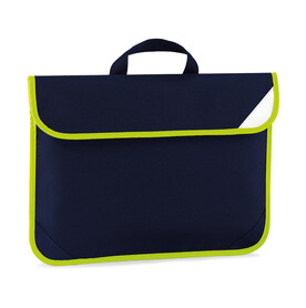 Quadra Enhanced-Viz Book Bag, French Navy, One Size bedrucken, Art.-Nr. 635302010
