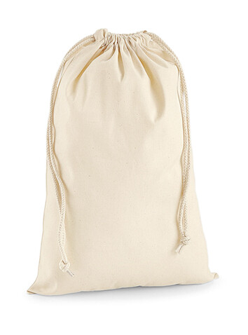 Westford Mill Premium Cotton Stuff Bag, Natural, XL bedrucken, Art.-Nr. 648280086