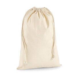 Westford Mill Premium Cotton Stuff Bag, Natural, XS bedrucken, Art.-Nr. 648280082