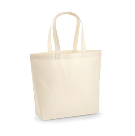 Westford Mill Premium Cotton Maxi Tote, Natural, One Size bedrucken, Art.-Nr. 649280080