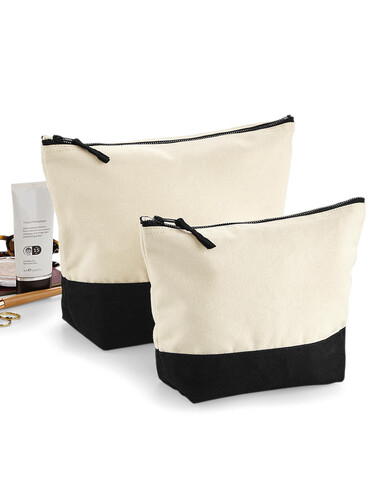 Westford Mill Dipped Base Canvas Accessory Bag, Natural/Navy, M bedrucken, Art.-Nr. 653280604 Westford Mill Dipped Base Canvas Accessory Bag, Natural/Navy, M bedrucken, Art.-Nr. 653280604