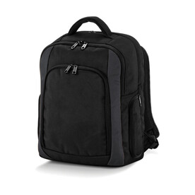 Quadra Tungsten™ Laptop Backpack, Black/Dark Graphite, One Size bedrucken, Art.-Nr. 663301600