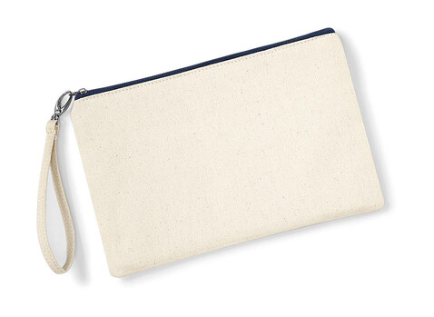 Westford Mill Canvas Wristlet Pouch, Natural/Navy, One Size bedrucken, Art.-Nr. 667280600 Westford Mill Canvas Wristlet Pouch, Natural/Navy, One Size bedrucken, Art.-Nr. 667280600