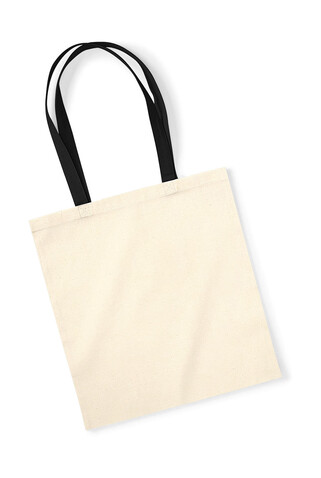 Westford Mill EarthAware™ Organic Bag for Life - Contrast Handle, Natural/Black, One Size bedrucken, Art.-Nr. 672280560 Westford Mill EarthAware™ Organic Bag for Life - Contrast Handle, Natural/Black, One Size bedrucken, Art.-Nr. 672280560