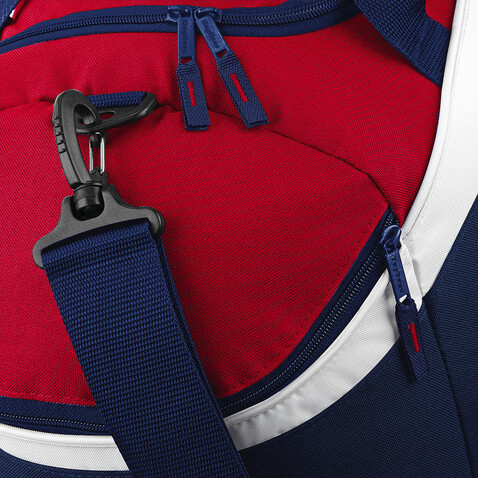 Bag Base Teamwear Holdall, French Navy/Classic Red/White, One Size bedrucken, Art.-Nr. 672292950