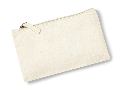 Westford Mill EarthAware™ Organic Accessory Pouch, Natural, M bedrucken, Art.-Nr. 673280084