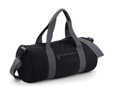 Bag Base Original Barrel Bag, Black/Grey, One Size bedrucken, Art.-Nr. 692291510