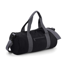 Bag Base Original Barrel Bag, Black/Grey, One Size bedrucken, Art.-Nr. 692291510