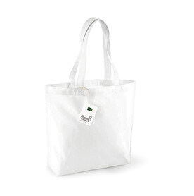 Westford Mill Organic Cotton Shopper, White, One Size bedrucken, Art.-Nr. 695280000