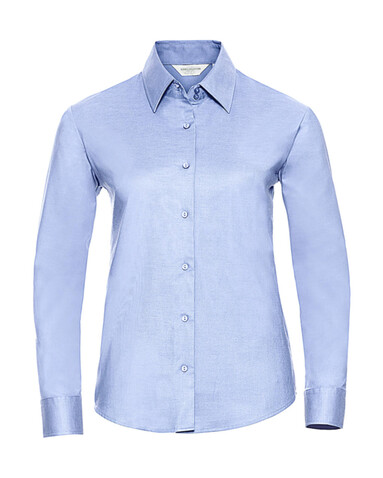 Russell Europe Ladies` Classic Oxford Shirt LS, Oxford Blue, XL (42) bedrucken, Art.-Nr. 702003266