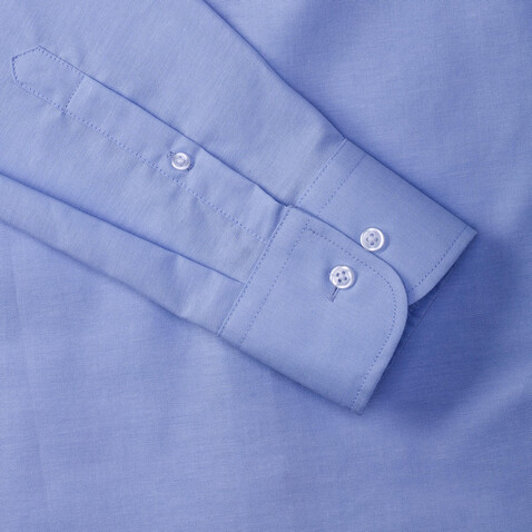 Russell Europe Oxford Shirt LS, Black, M bedrucken, Art.-Nr. 710001014