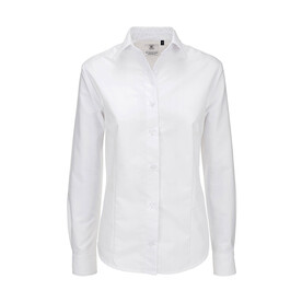 B & C Oxford LSL/women Shirt, White, 5XL bedrucken, Art.-Nr. 710420000 B & C Oxford LSL/women Shirt, White, 5XL bedrucken, Art.-Nr. 710420000