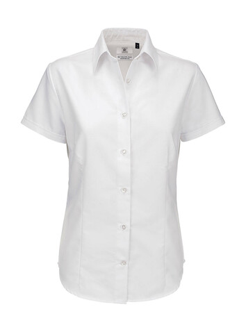 B &amp; C Oxford SSL/women Shirt, White, XS bedrucken, Art.-Nr. 711420002