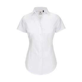 B &amp;amp; C Black Tie SSL/women Poplin Shirt, White, 4XL bedrucken, Art.-Nr. 713420009