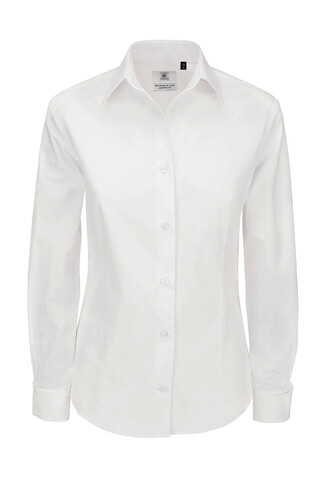 B &amp; C Heritage LSL/women Poplin Shirt, White, 3XL bedrucken, Art.-Nr. 714420008