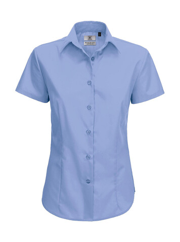 B & C Smart SSL/women Poplin Shirt, Business Blue, 4XL bedrucken, Art.-Nr. 717423109 B & C Smart SSL/women Poplin Shirt, Business Blue, 4XL bedrucken, Art.-Nr. 717423109