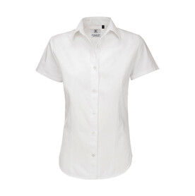 B &amp;amp; C Sharp SSL/women Twill Shirt, White, 3XL bedrucken, Art.-Nr. 719420008