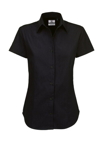 B &amp; C Sharp SSL/women Twill Shirt, Black, XL bedrucken, Art.-Nr. 719421016