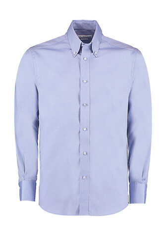 Kustom Kit Tailored Fit Premium Oxford Shirt, Light Blue, M bedrucken, Art.-Nr. 720113212