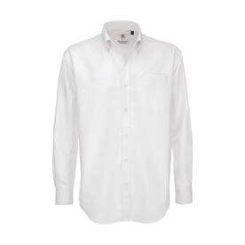 B & C Oxford LSL/men Shirt, White, S bedrucken, Art.-Nr. 720420003 B & C Oxford LSL/men Shirt, White, S bedrucken, Art.-Nr. 720420003