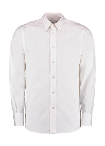 Kustom Kit Tailored Fit City Shirt, White, XL bedrucken, Art.-Nr. 724110006
