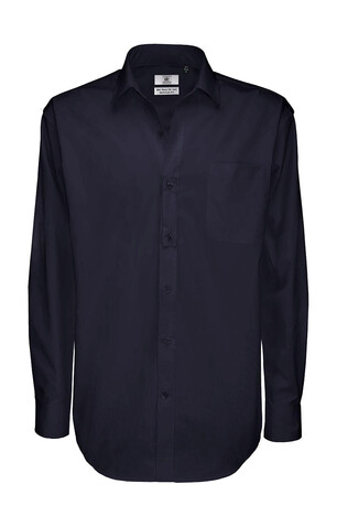 B & C Sharp LSL/men Twill Shirt, Navy, 3XL bedrucken, Art.-Nr. 728422008 B & C Sharp LSL/men Twill Shirt, Navy, 3XL bedrucken, Art.-Nr. 728422008
