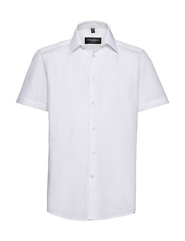 Russell Europe Tailored Poplin Shirt, White, 3XL bedrucken, Art.-Nr. 730000008