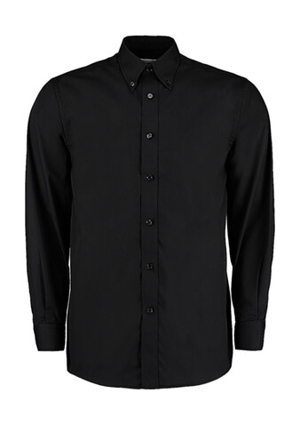 Kustom Kit Tailored Fit Business Shirt, Black, S bedrucken, Art.-Nr. 730111011