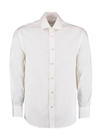 Kustom Kit Classic Fit Premium Cutaway Oxford Shirt, White, L bedrucken, Art.-Nr. 741110005