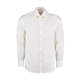 Kustom Kit Classic Fit Premium Cutaway Oxford Shirt, White, M bedrucken, Art.-Nr. 741110003