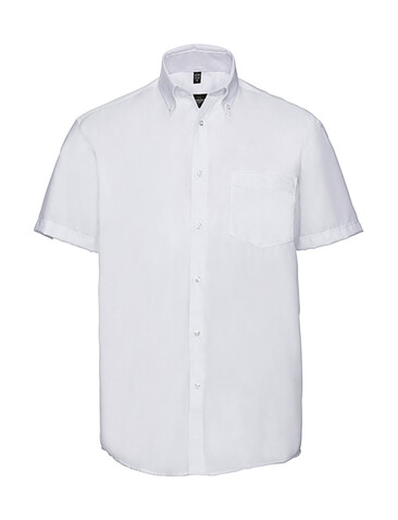 Russell Europe Men`s Ultimate Non-iron Shirt, White, S/15&quot; bedrucken, Art.-Nr. 757000001