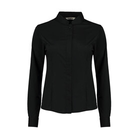 Kustom Kit Women`s Tailored Fit Mandarin Collar Shirt, Black, XS bedrucken, Art.-Nr. 759111011 Kustom Kit Women`s Tailored Fit Mandarin Collar Shirt, Black, XS bedrucken, Art.-Nr. 759111011