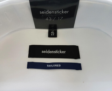 Seidensticker Seidensticker Shaped Fit 1/2 Business Kent, White, 37 bedrucken, Art.-Nr. 759200000