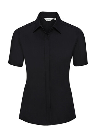 Russell Europe Ladies` Ultimate Stretch Shirt, Black, XS (34) bedrucken, Art.-Nr. 761001012