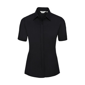 Russell Europe Ladies` Ultimate Stretch Shirt, Black, XS (34) bedrucken, Art.-Nr. 761001012