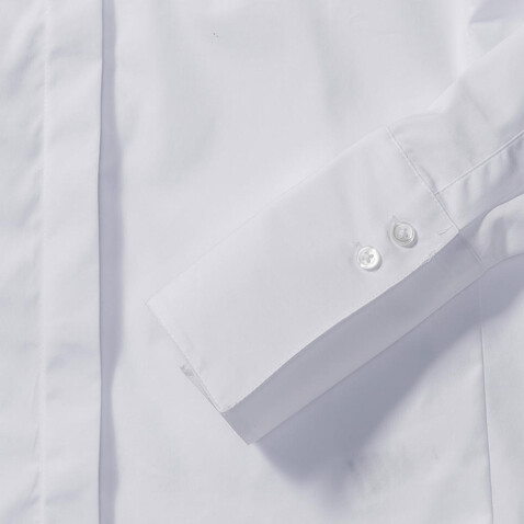 Russell Europe Ladies` LS Ultimate Stretch Shirt, White, XS (34) bedrucken, Art.-Nr. 768000002