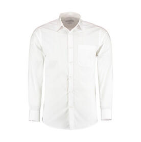 Kustom Kit Tailored Fit Poplin Shirt, White, XS/13.5&amp;quot; bedrucken, Art.-Nr. 771110002