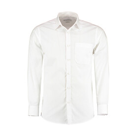 Kustom Kit Tailored Fit Poplin Shirt, White, XS/13.5&amp;quot; bedrucken, Art.-Nr. 771110002