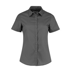 Kustom Kit Women`s Tailored Fit Poplin Shirt SSL, Graphite, XS bedrucken, Art.-Nr. 772111312 Kustom Kit Women`s Tailored Fit Poplin Shirt SSL, Graphite, XS bedrucken, Art.-Nr. 772111312