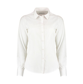 Kustom Kit Women`s Tailored Fit Poplin Shirt, White, XS bedrucken, Art.-Nr. 773110002 Kustom Kit Women`s Tailored Fit Poplin Shirt, White, XS bedrucken, Art.-Nr. 773110002