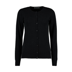 Kustom Kit Women`s Classic Fit Arundel Crew Neck Cardigan, Black, 2XS bedrucken, Art.-Nr. 775111011