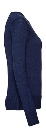 Russell Europe Ladies` Crew Neck Knitted Pullover, Black, 2XS bedrucken, Art.-Nr. 782001011